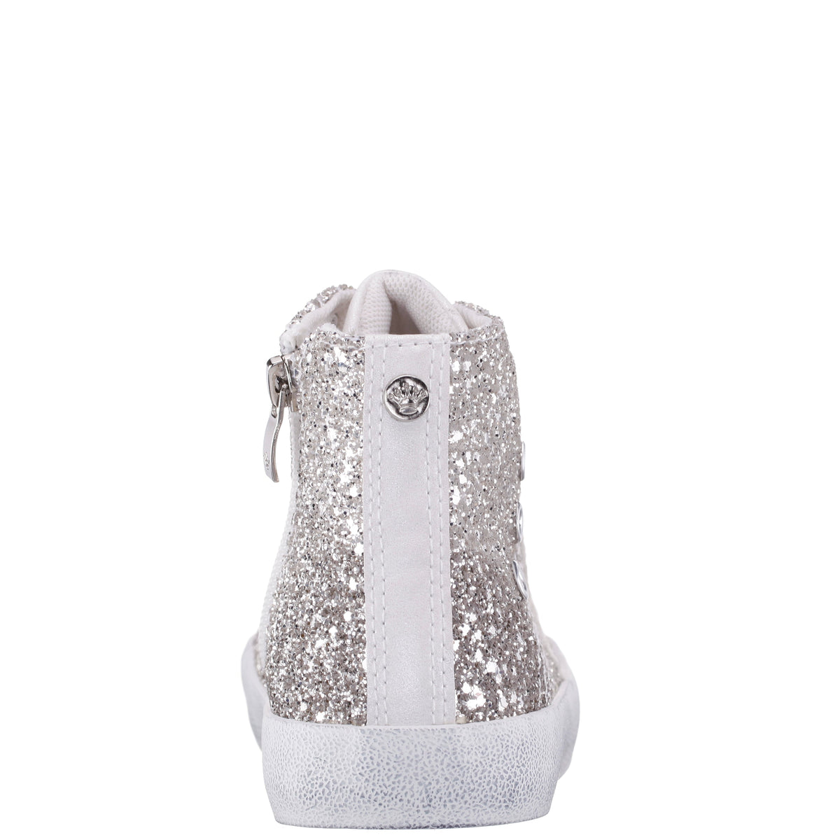 Girls S410s00508 Silver High Top Sneakers | Nina Shoes