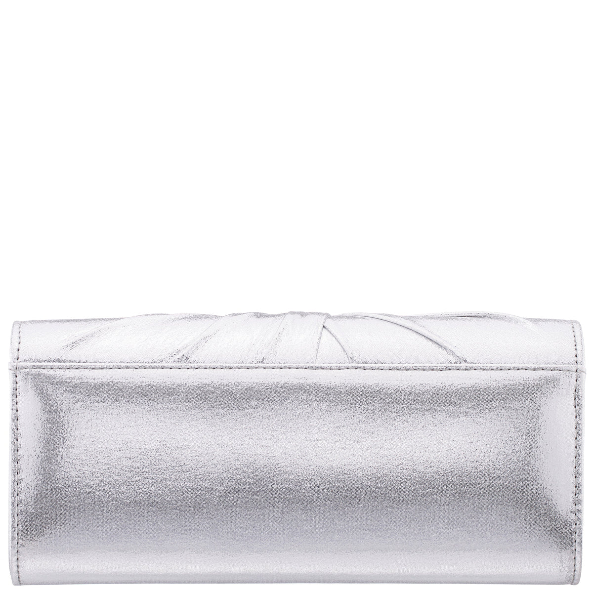 Spirit Silver Disco Suedette Foldover Clutch | Nina Shoes