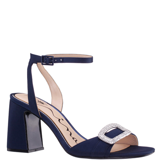 Quenbie Blue Sandal Mid-Heel | Nina Shoes
