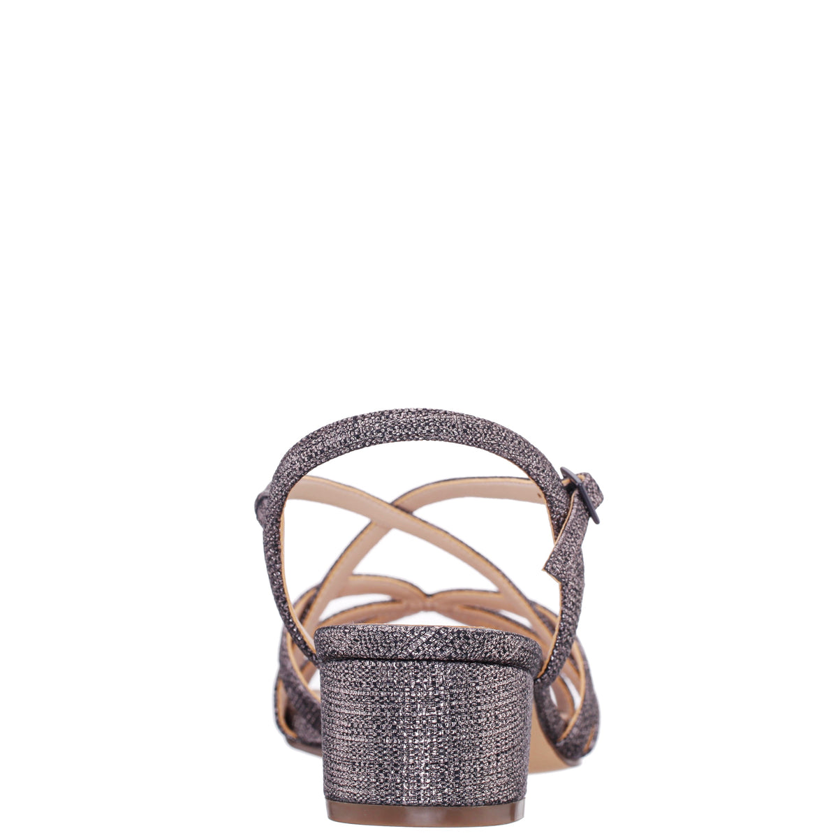 Gemma Grey Sandal Low-Heel | Nina Shoes