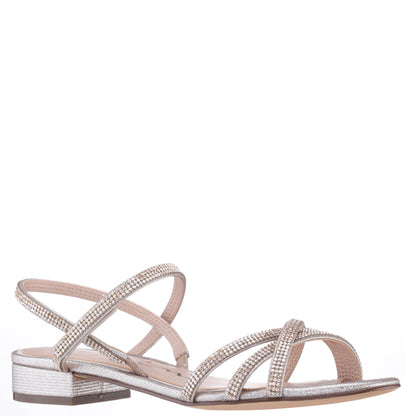 Sonja Platino Sandal Flat-Shoe Sandals | Nina Shoes