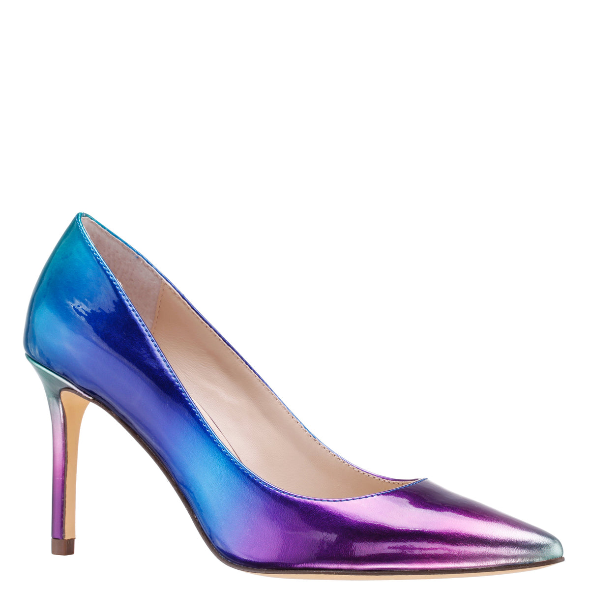 Nina85 Blue Ombre Patent Leatherette High-Heel Classic Pump | Nina Shoes