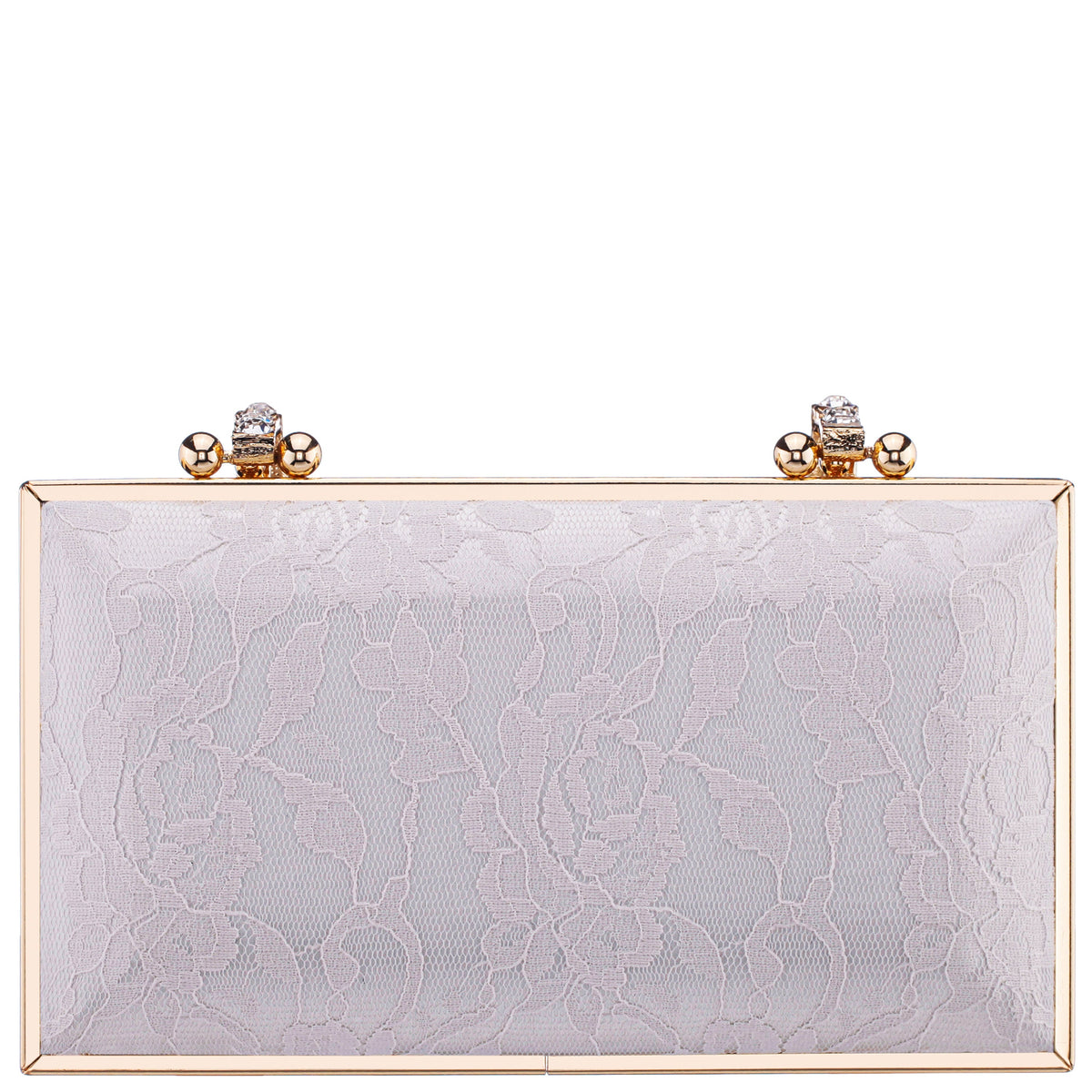 Boujee-L Beige Lace Minaudiere | Nina Shoes