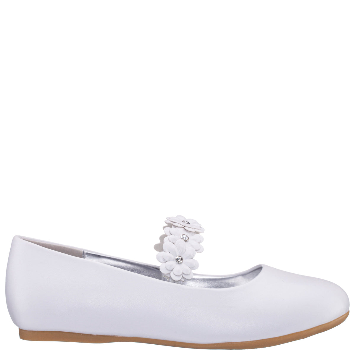 Girls Rozy White Ballet Dress Shoes | Nina Shoes