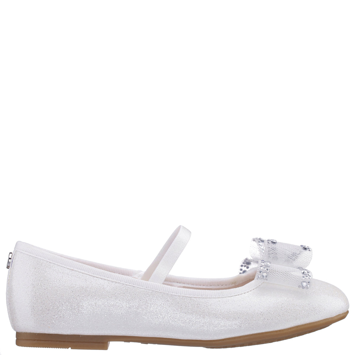 Girls Sidnee White Ballet Dress Shoes | Nina Shoes