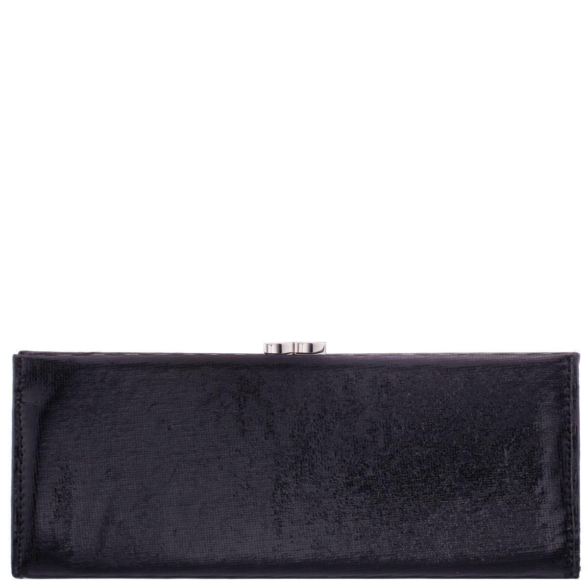 Tierney Black Mini Geo Metallic Fabric Frame Clutch | Nina Shoes