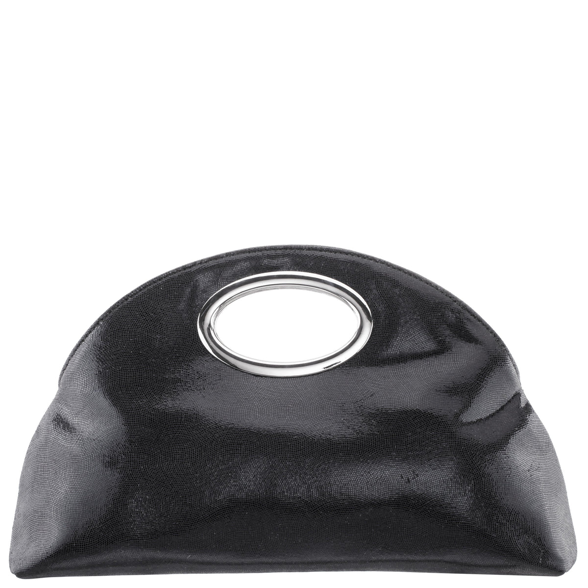 Jael Black Metallic Geo Swirl Fabric Handle Bag | Nina Shoes