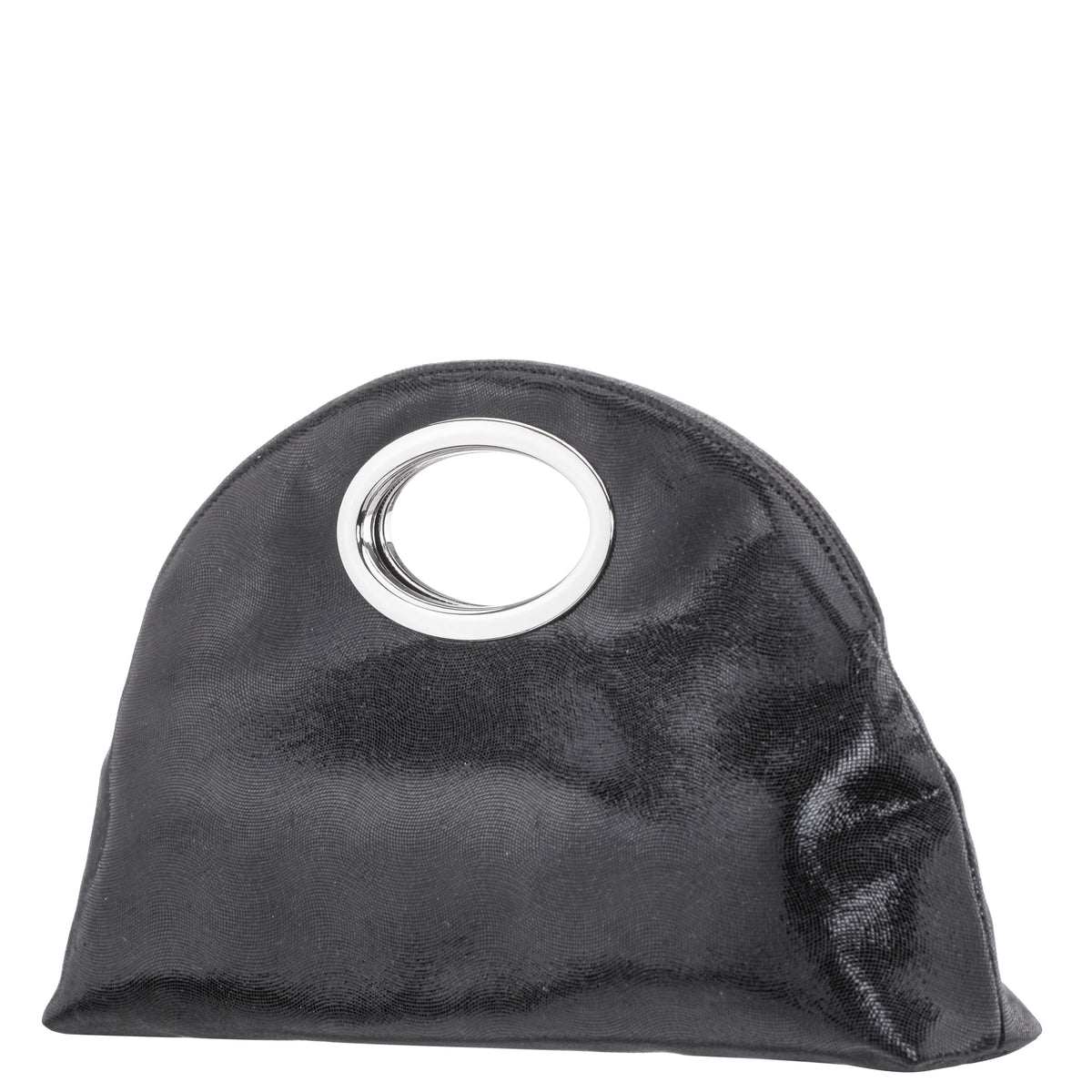 Jael Black Metallic Geo Swirl Fabric Handle Bag | Nina Shoes