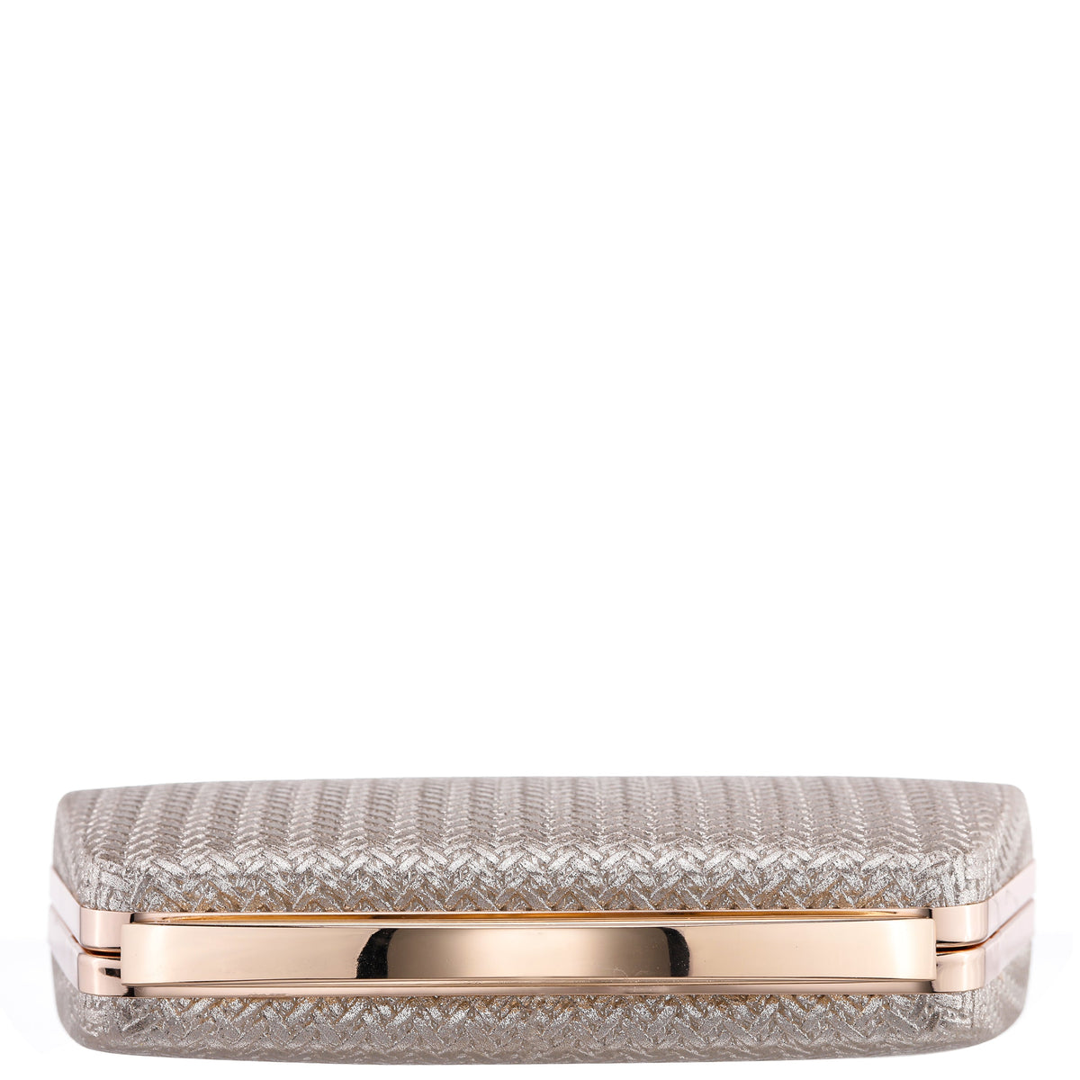 Genesis-G Light Gold Metallic Faux Weave Box Bag | Nina Shoes