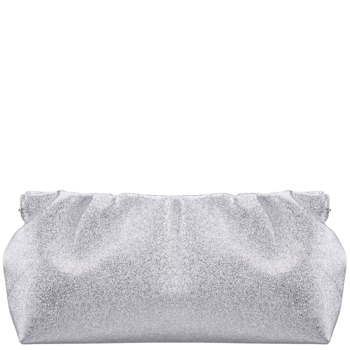 Thea-T Silver Stellarglow Fabric Frame Clutch | Nina Shoes