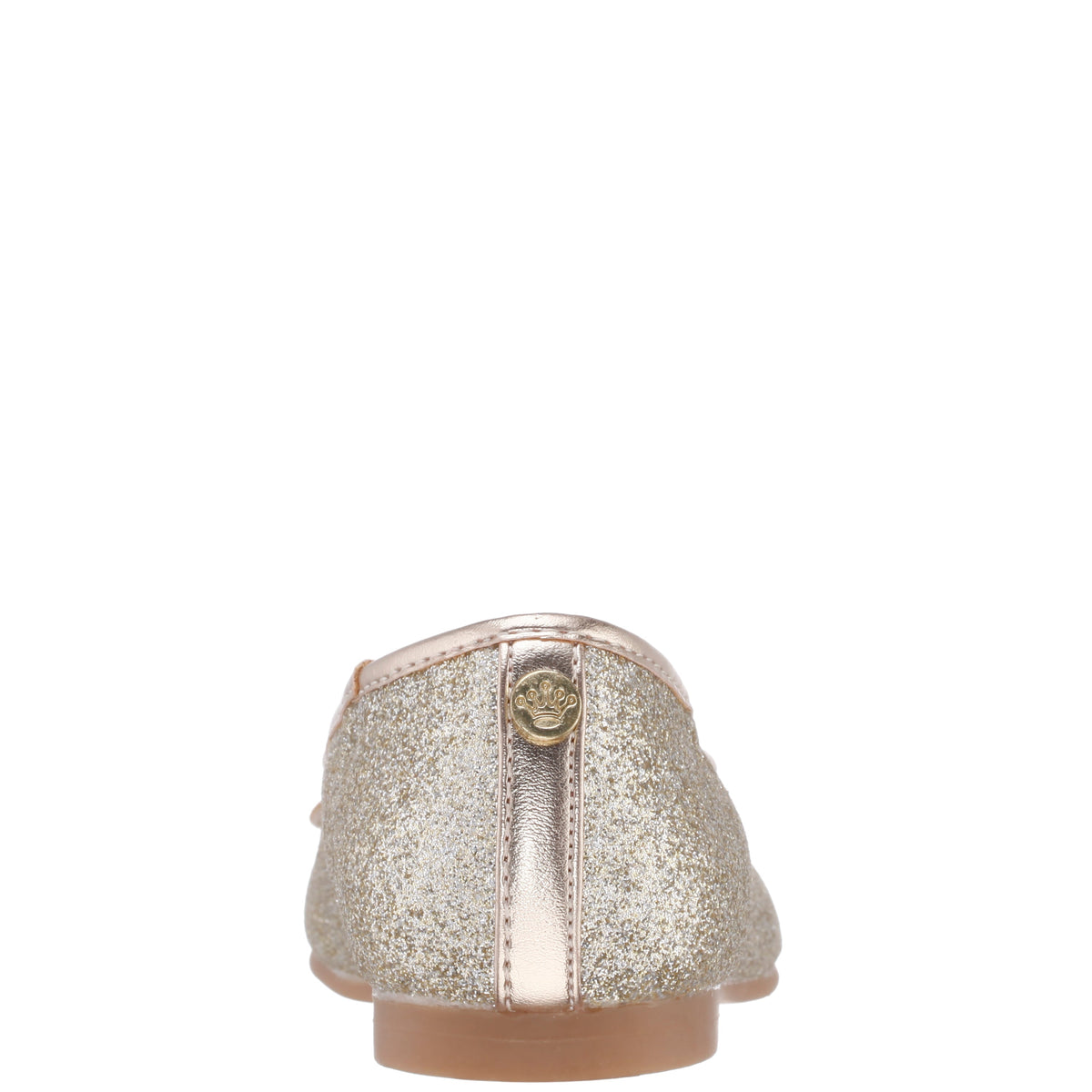 Girls Kenzee Platino Glitter Ballet Flats | Nina Shoes